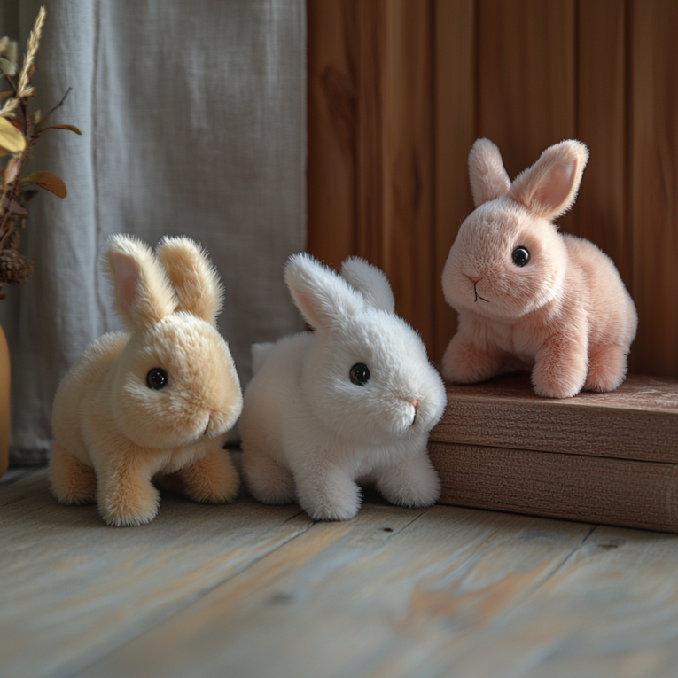 maxtong001_Three_cute_rabbit_plush_toys_in_pink_beige_and_whi_5dd40997-fb76-4965-a3ba-b01248d6146a_1
